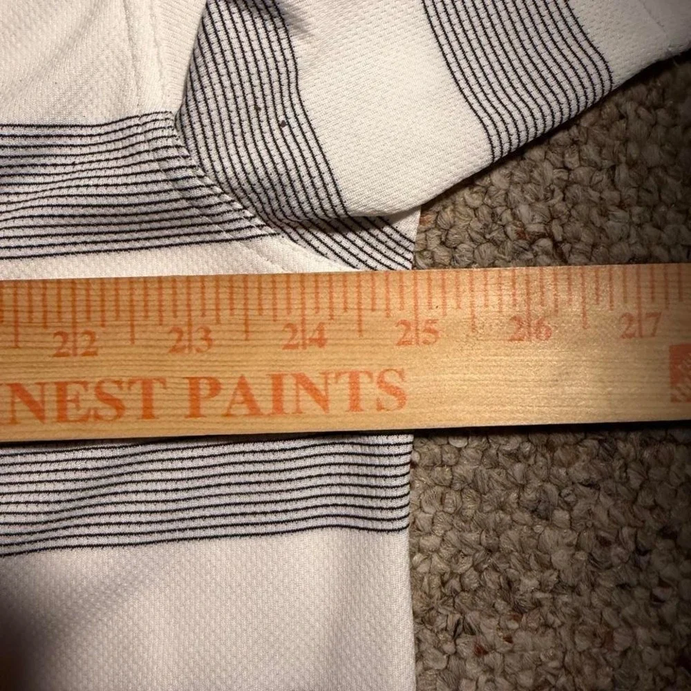 Callaway Opti-Dri white and‎ grey summer striped polo shirt Size XL
